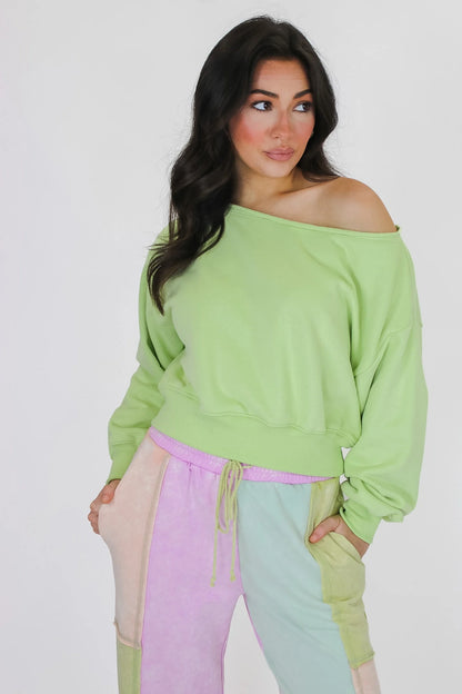 Alina Off Shoulder Sweatshirt