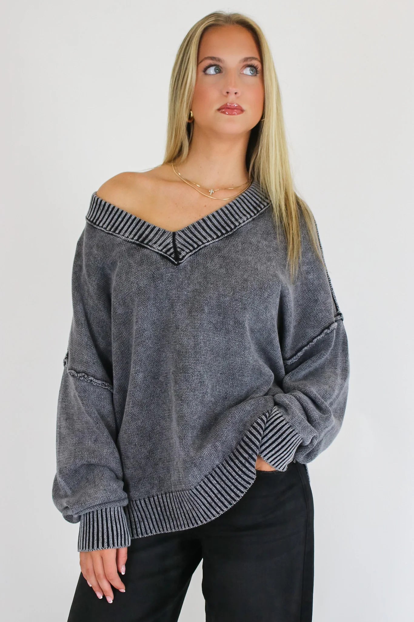 The Easy Edge V-Neck Sweater