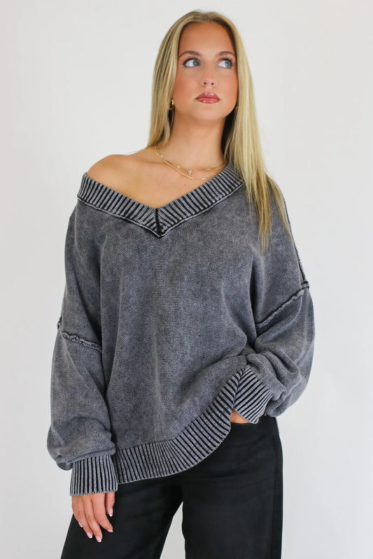 The Easy Edge V-Neck Sweater