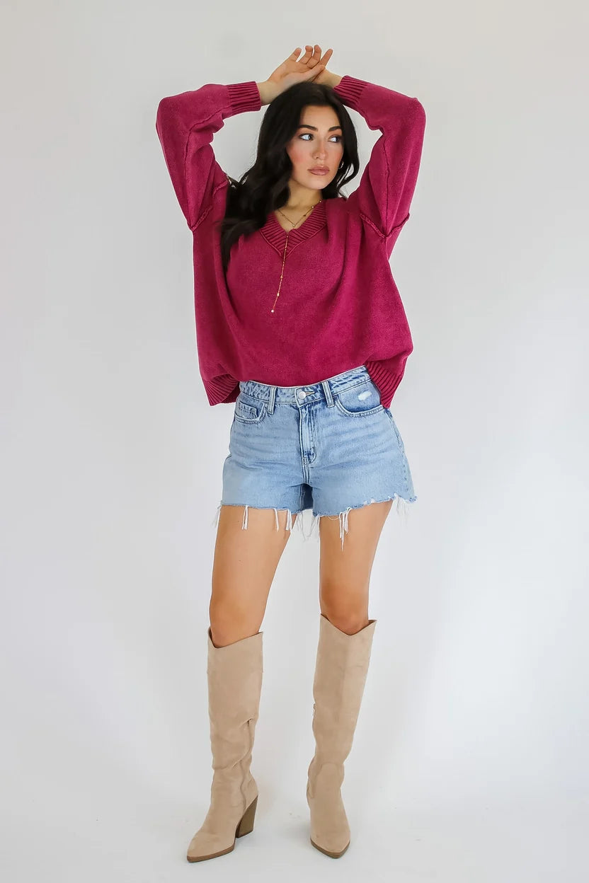 The Easy Edge V-Neck Sweater