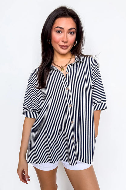Willow Striped Oversized Top