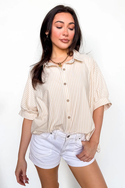 Willow Striped Oversized Top